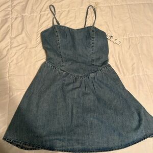 Hollister Blue Denim Dress